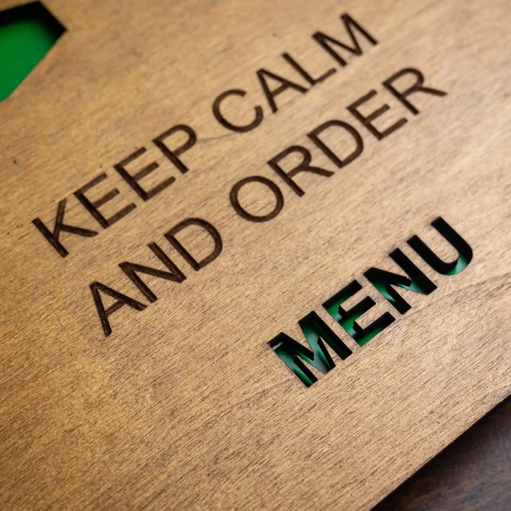 Wooden Menu Holder with Cut Through Cover (M01A21) - inkohoreca - shop